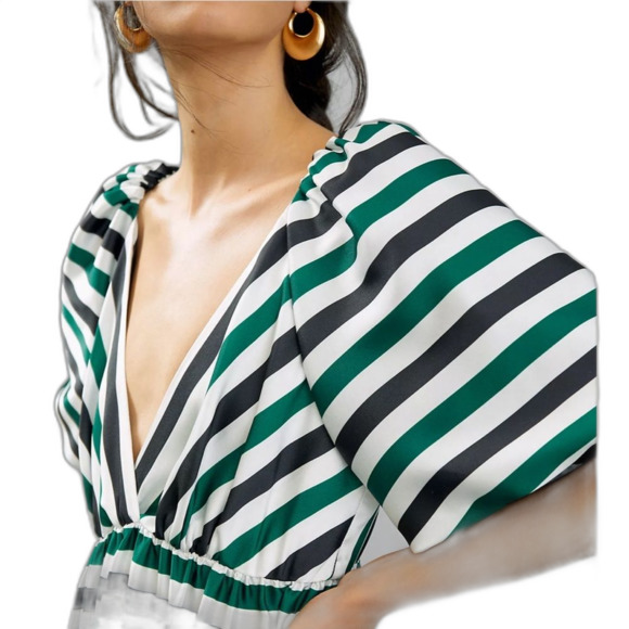 Anthropologie Delfi Striped Tiered Maxi Dress NWT - Picture 6 of 15